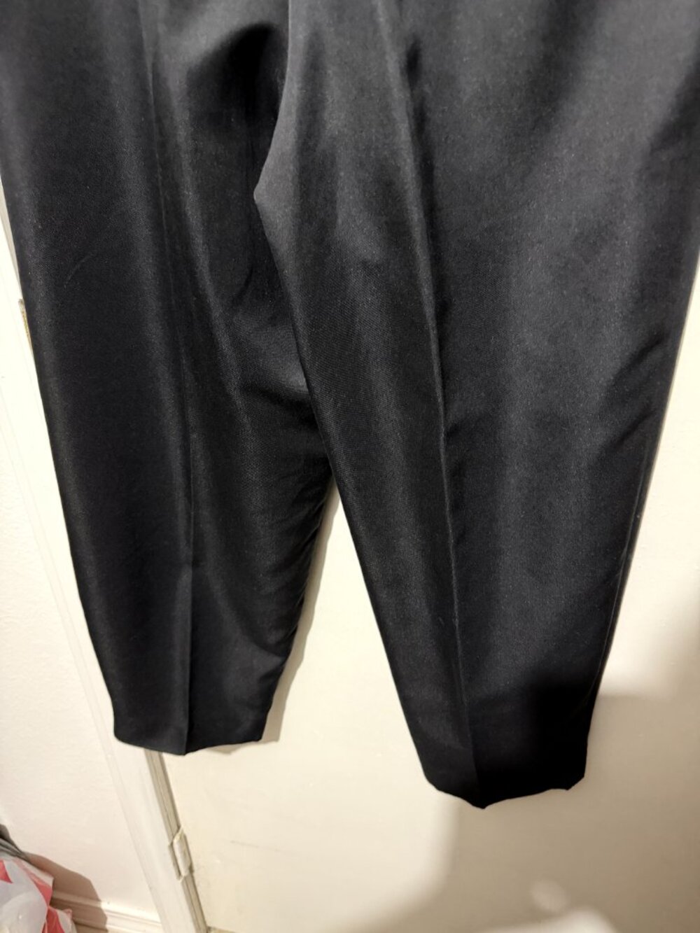 Talbots Petites Vintage Black Pleated High Waist Trousers Dress Pants - 12P - Picture 14 of 14